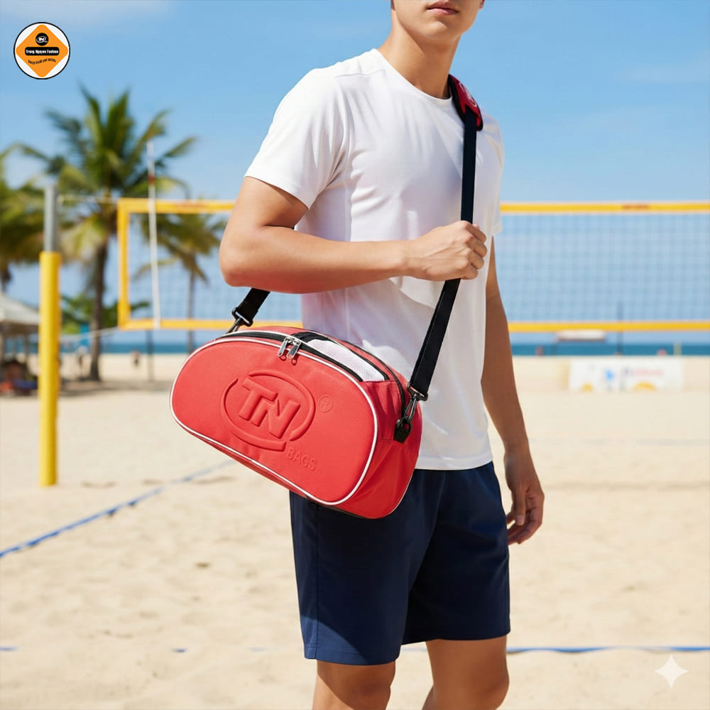 Túi Đựng Giày TNBags TN.B.9002 Chống Nước Chống Thấm, Cao Cấp Sang Trọng, Đa Năng Tiện Dụng, Màu Đỏ Cá Tính Mạnh Mẽ!