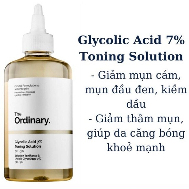 [Hàng mới về] Dung dịch The Odinary Glycolic Acid 7% (240Ml)