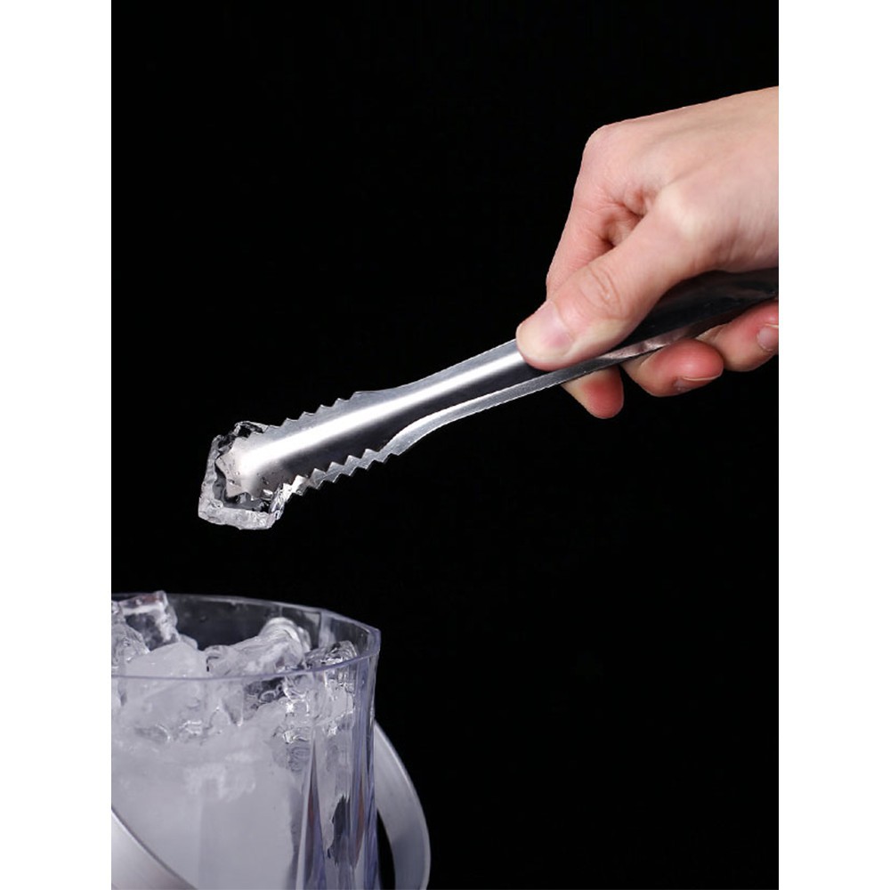 Kẹp gắp đá inox 14cm gắp thức ăn, gắp đá, gắp đồ nóng