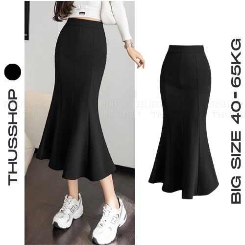  Chân Váy Đuôi Cá BIGSIZE Midi Dáng Dài Ôm Body Quyến Rũ THUS5171 