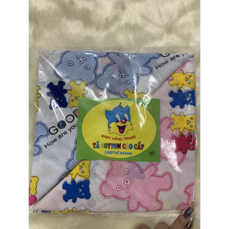 Set 10 chiếc tã chéo 100% cotton cho bé sơ sinh