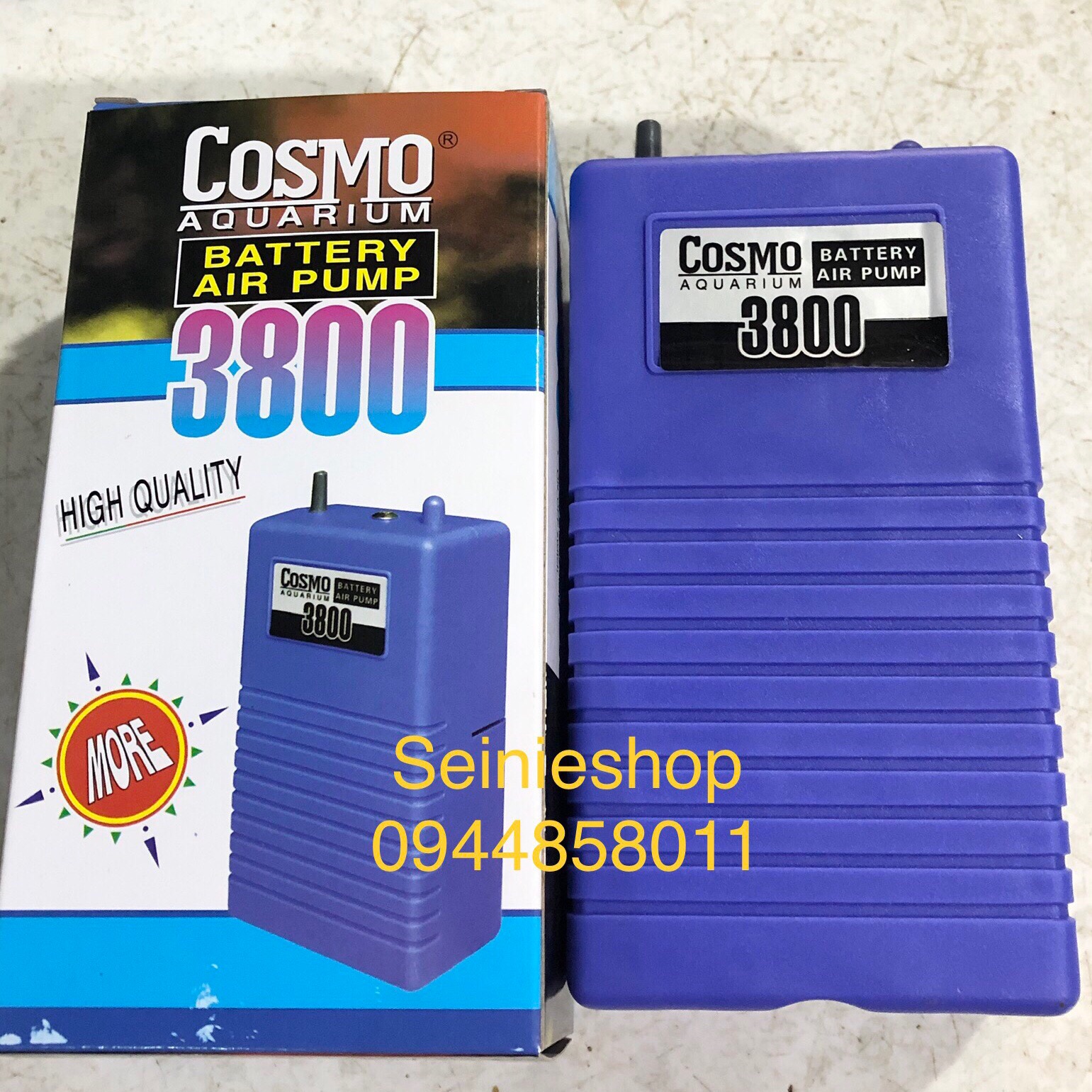 Máy thổi khí oxy cho bể cá chạy pin