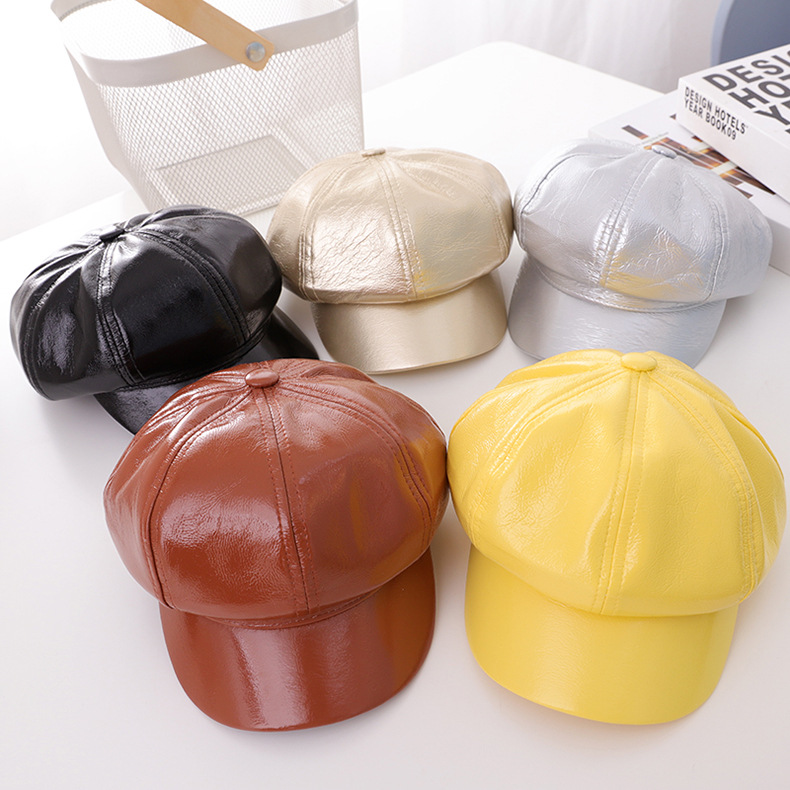 nón bánh tiêu da hàng tết 2021 bé gái