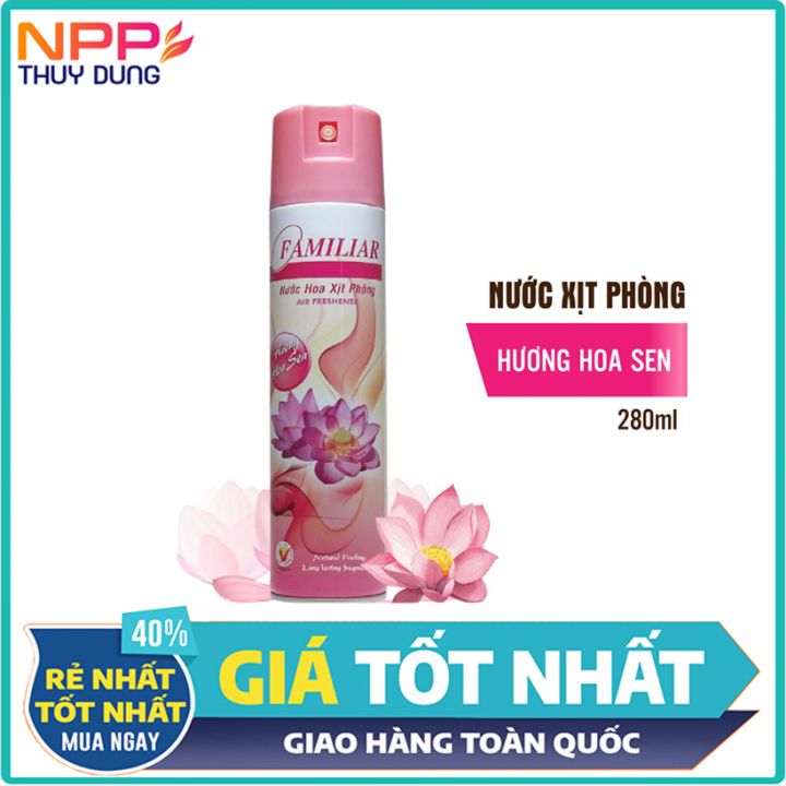 Xịt Phòng Nước Hoa Familiar Hương hoa sen 280ML