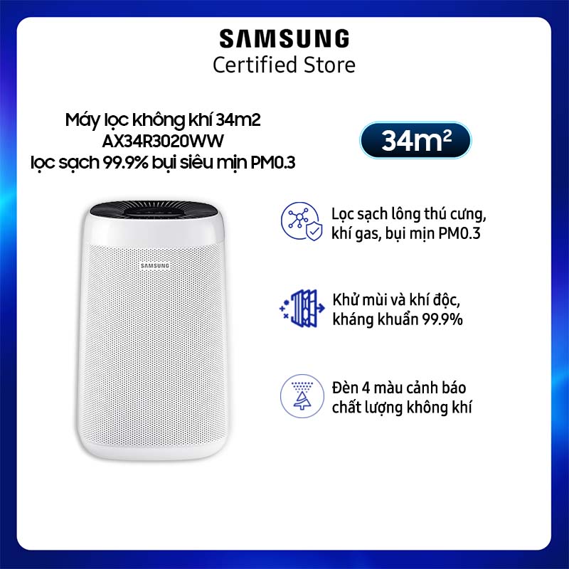 Máy lọc không khí samsung 34m2 ax34r3020ww