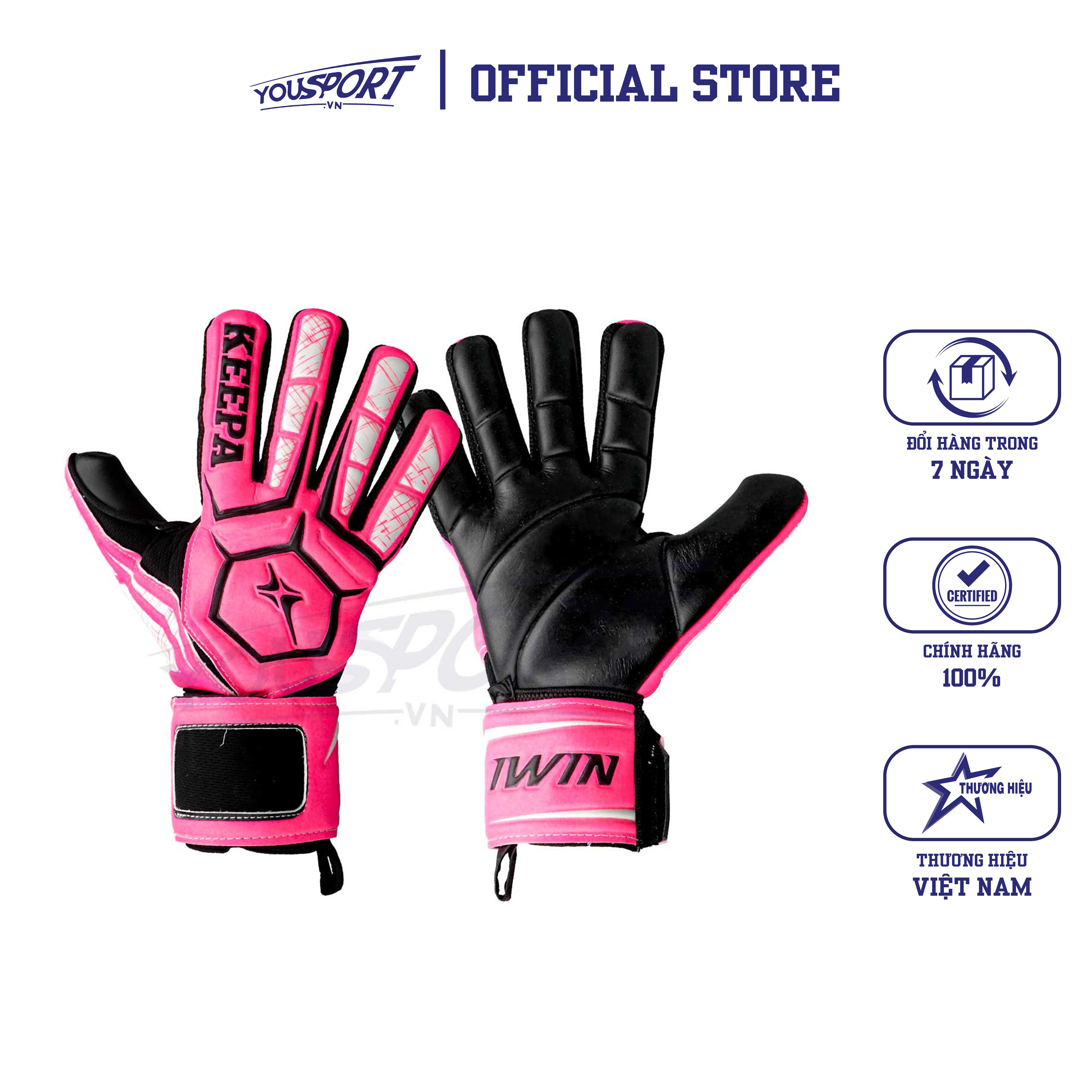Găng tay thủ môn Iwin Keepa Pro GK02 Chính hãng siêu dính