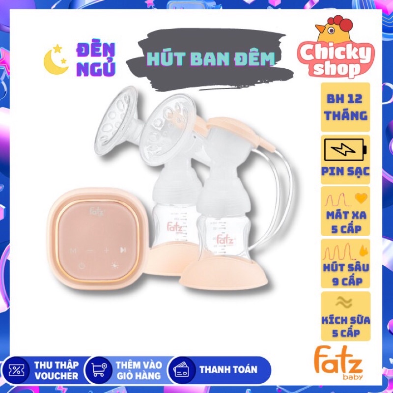 Máy hút sữa điện đôi Resonance 3 Fatz Baby