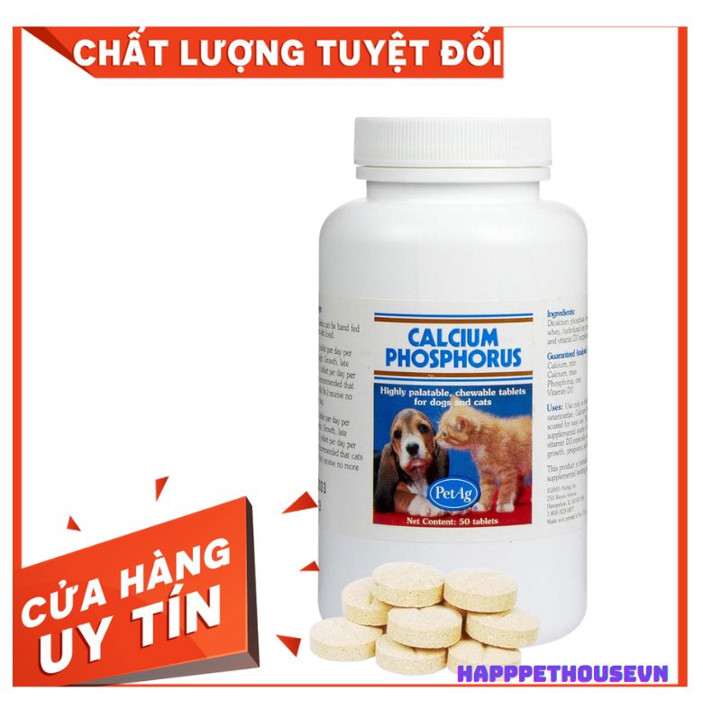 Thực phẩm bổ sung canxi khoáng cho chó mèo Canxi Petage
