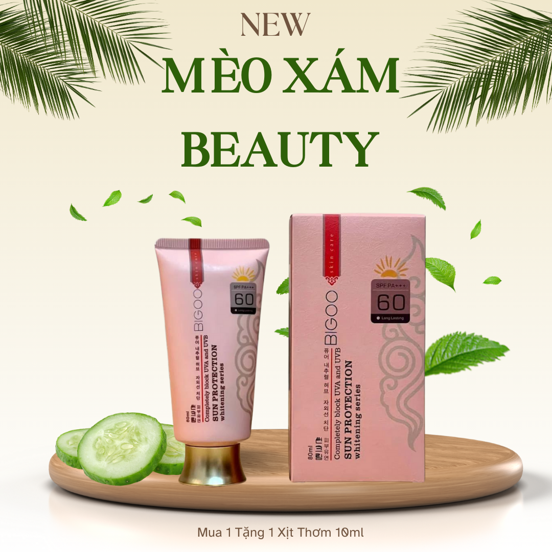 Kem chống nắng Trắng Da Kháng Khuẩn Hàn Quốc Bigoo - 80ml