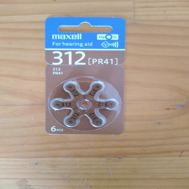 pin máy trợ thính nhét tai maxell 312