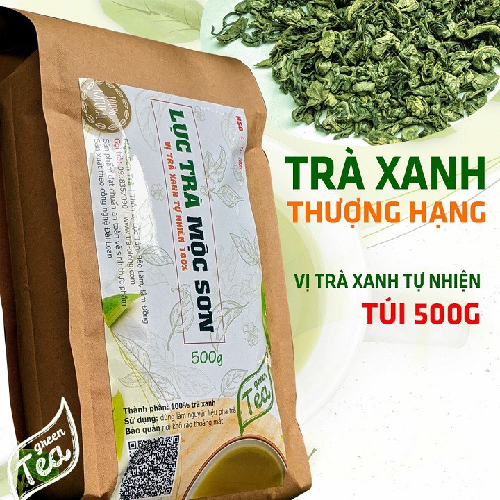 Lục trà ( trà xanh) xuất khẩu Mộc Sơn 500g/gói
