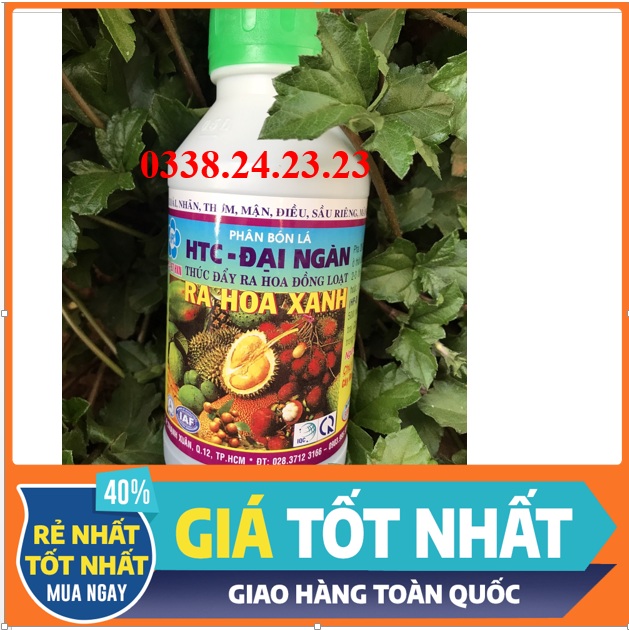 [ FREESHIP+ QUÀ] Phân bón lá HTC Đại Ngàn Ra Hoa Xanh HPC 97 500ml giúp cây ra hoa đồng loạt, ức chế đọt non, chặn ngọn- Nông Nghiệp Xanh- tặng móc khóa xinh xắn+ khẩu trang 4 lớp kháng khuẩn, bao tay
