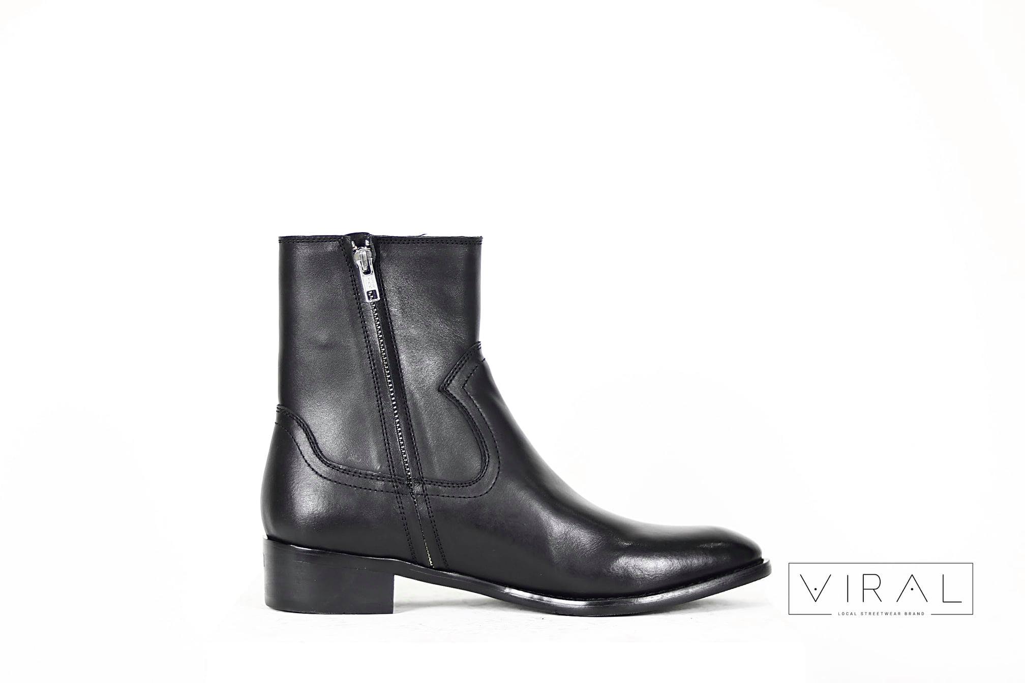 Giày nam Chelsea Boots Khóa Kéo Da Bò Lộn Đế Phíp Cao Cấp BẢO HÀNH 12 THÁNG .Tặng Phụ Kiện