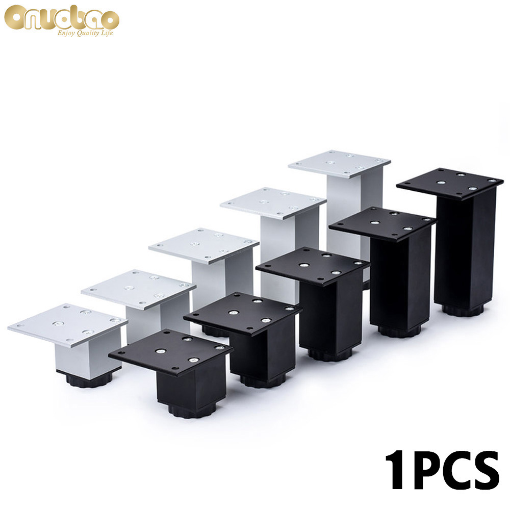 【Onuobao】 Ống Vuông Có Thể Điều Chỉnh Hợp Kim Nhôm Đồ Chân Cho Đồ Nội Thất Tăng Chiều Cao Dày ghế Sofa Chân Esk Chân Tủ Bếp Chân Bàn Chân 5-35Cm 1Pc