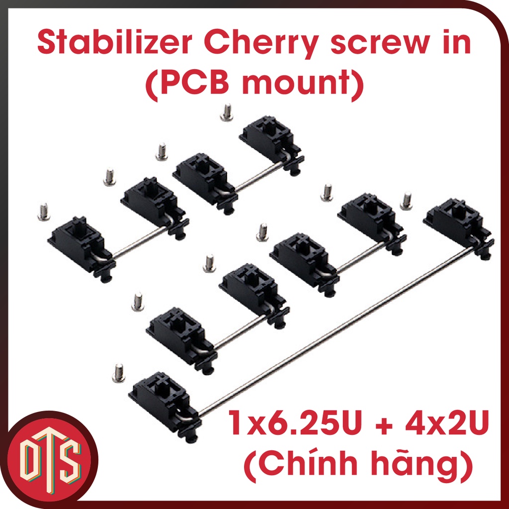 Stabilizer bàn phím cơ | Stab | Cherry | PCB mount | Screw in | Snap in | Bộ cân bằng bàn phím cơ | DoubleT store