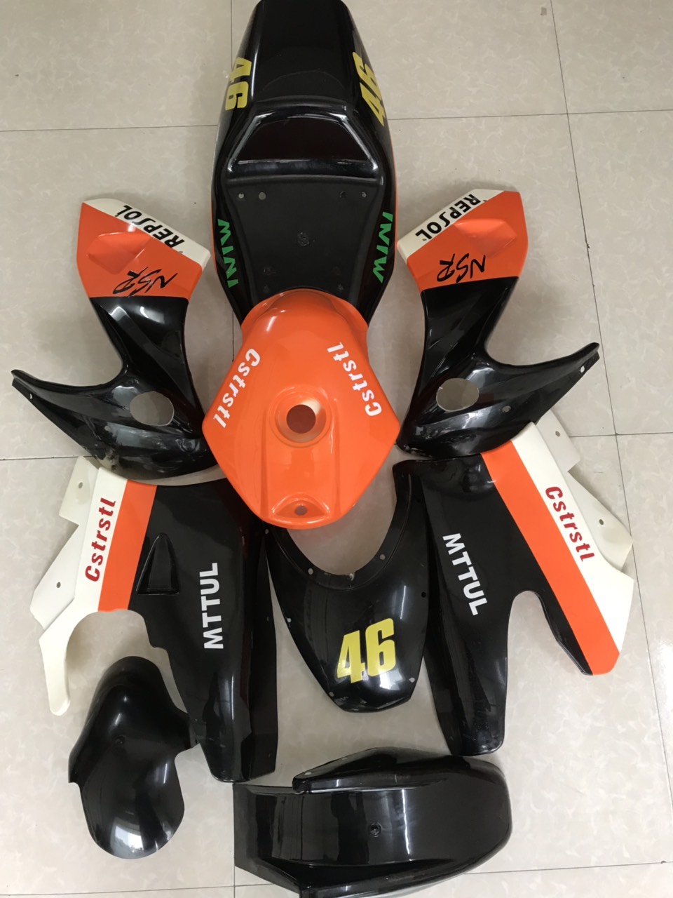 Dàn Áo Xe Moto Mini 50cc - xe ruồi - trọn Bộ