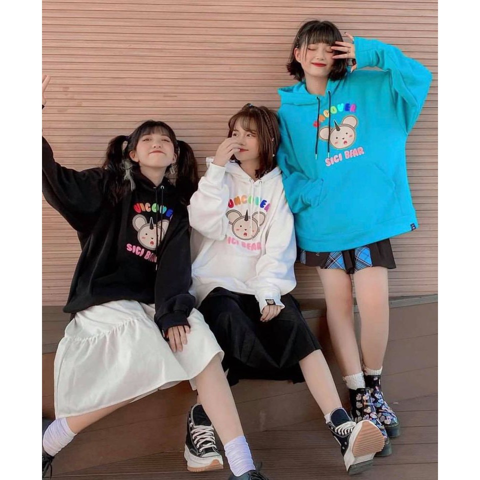 [HCM]Áo khoác hoodie Sici Uncover Full tag nam nữ 3 màu