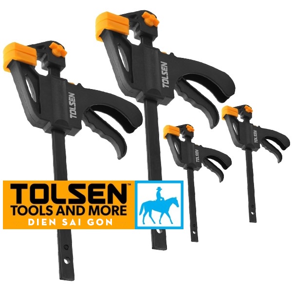 Set of 4 quick clamps 2 pieces 4inch 2 pieces 6inch tolsen 10209