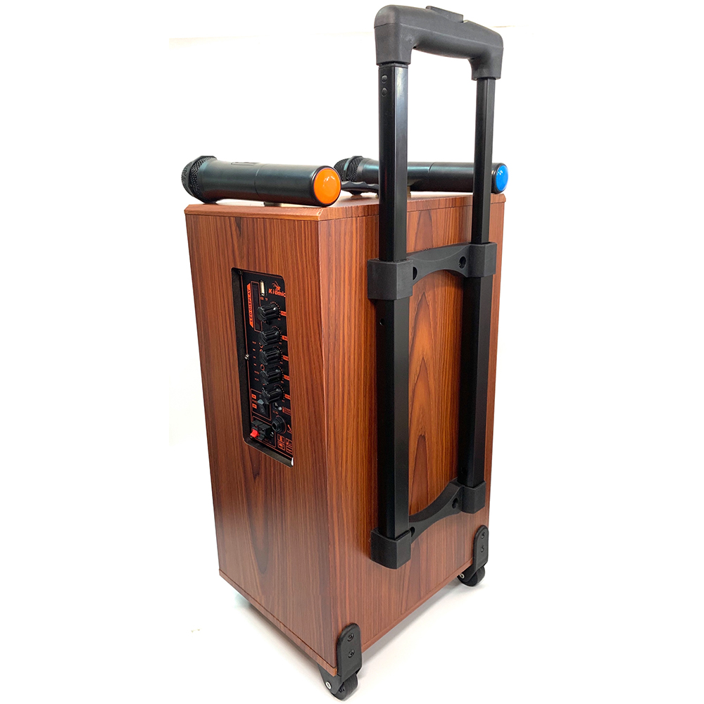 [HCM][SHOP CHO KHÁCH KIỂM HÀNG] Loa hát Karaoke Kiomic K88 thùng GỖ TẶNG 2 Mic Bass Khủng