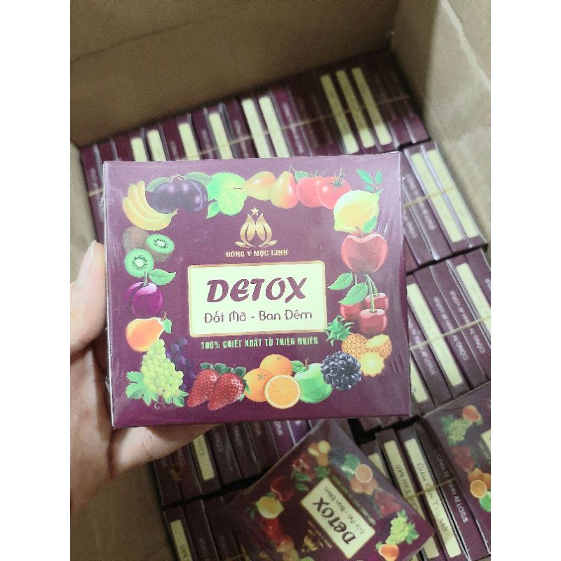 [FreeshipMAX] [HCM]Detox khử mỡ ban đêm 15 viên Detox trái cây giảm cân x3 Giảm cân nhanh Đông Y Mộc Linh