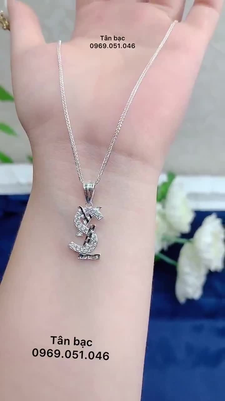 Dây chuyền cao cấp , thương hiệu nổi tiếng , bác 925 sáng lấp lánh - tân bạc jewerlly