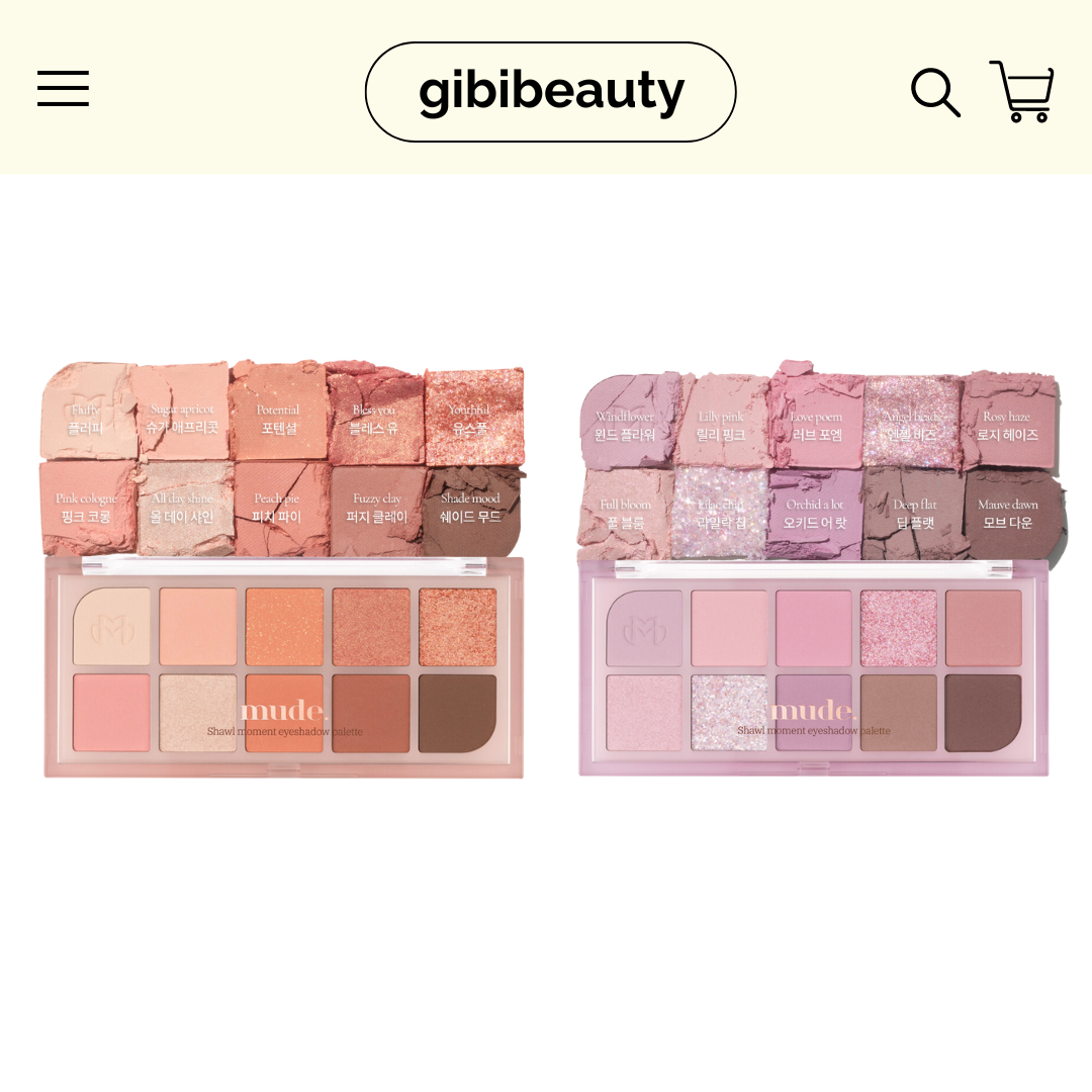 [T1.2026] Bảng mắt MUDE Shawl Moment Eyeshadow Palette