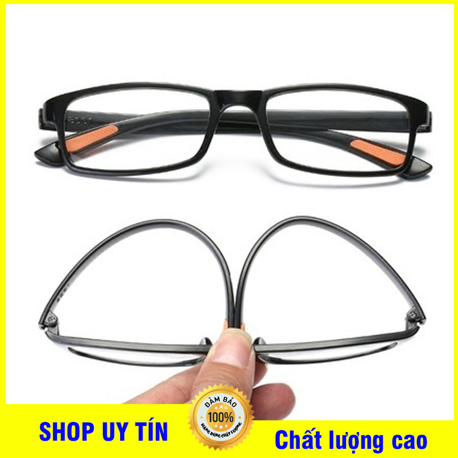 Kính lão thị viễn thị trung niên Nam nữ sẵn độ +1.00 đến +4.00 siêu dẻo mắt kính trắng sẵn độ cực sáng