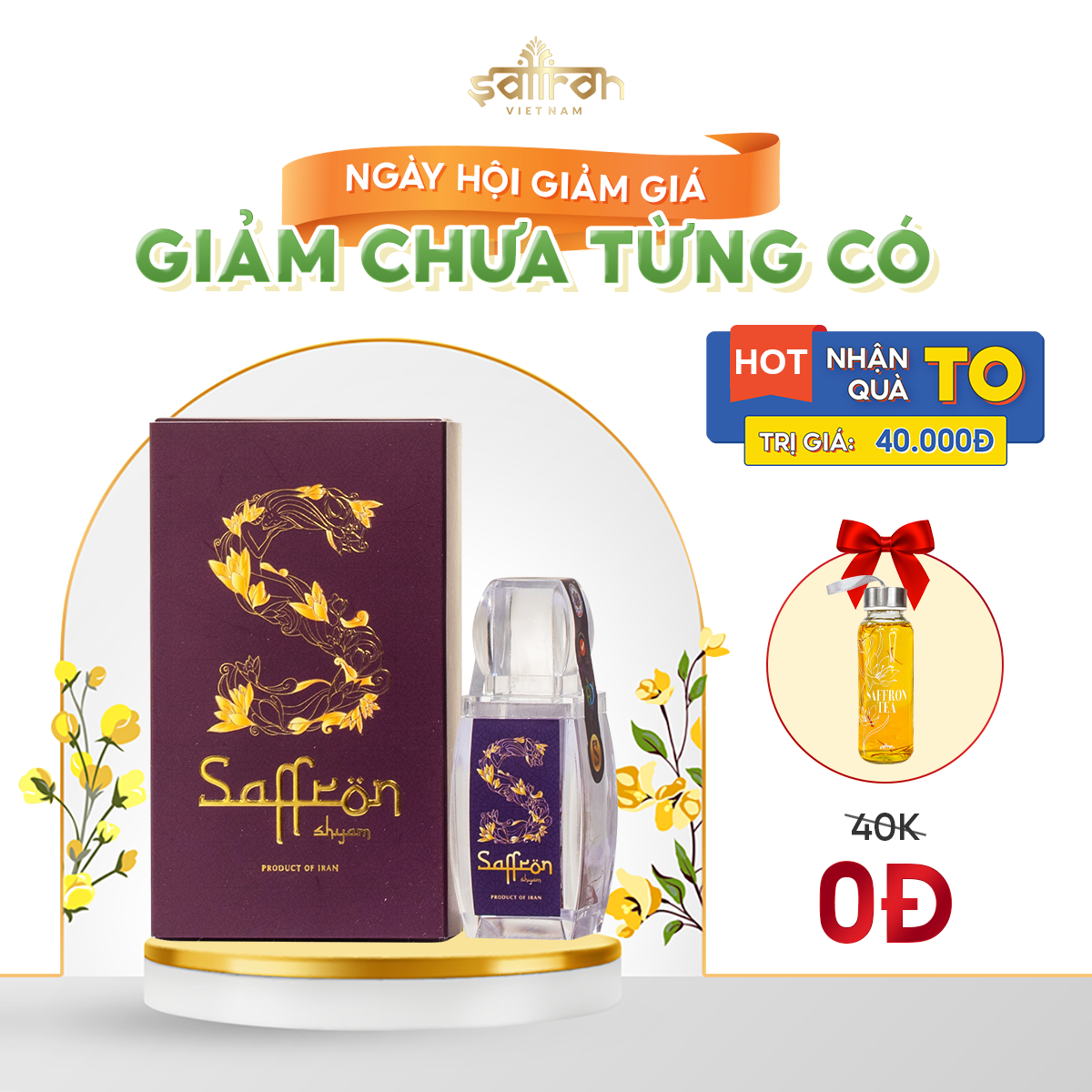Nhụy Hoa Nghệ Tây SAFFRON SHYAM 1Gram