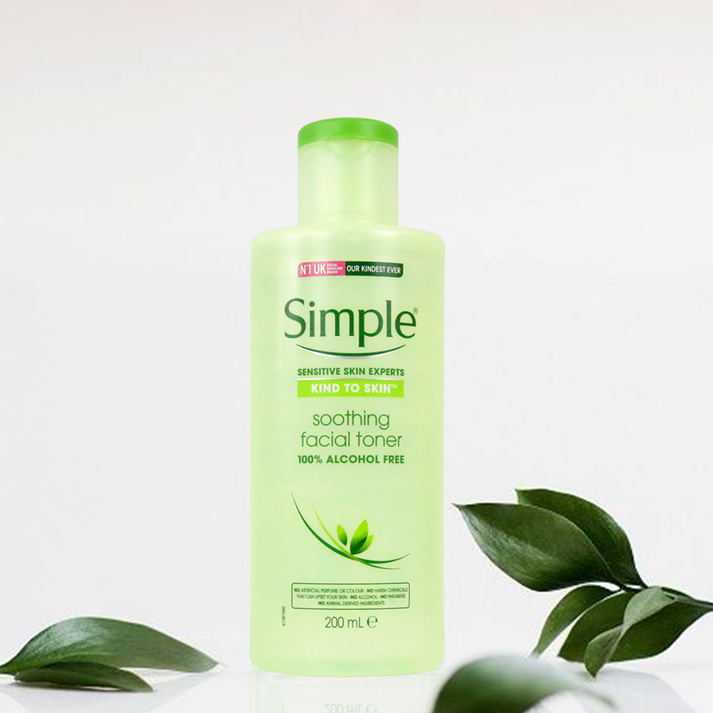 [HCM]Nước Hoa Hồng Simple Kiềm Dầu 200ml Se Khít Chân Lông Dịu Nhẹ Da