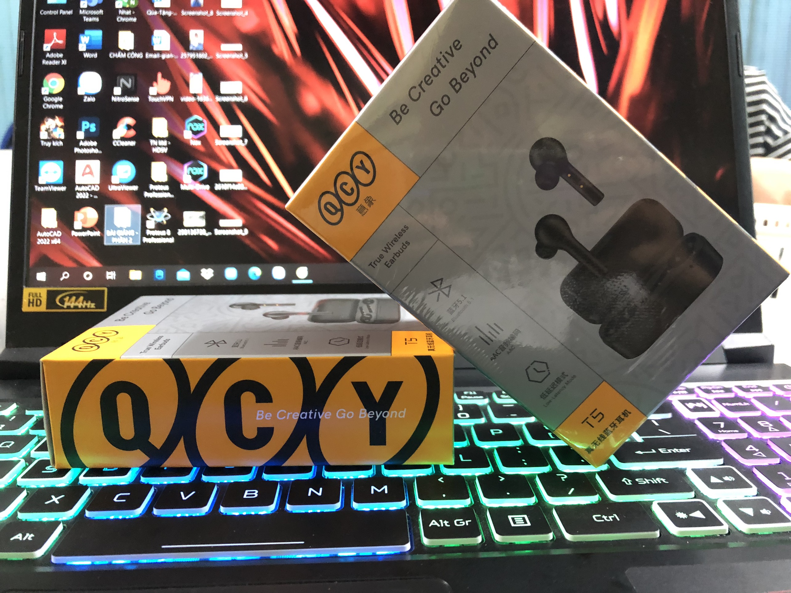 Tai nghe gaming bluetooth 5.0 qcy t5 - fullbox - nguyên seal