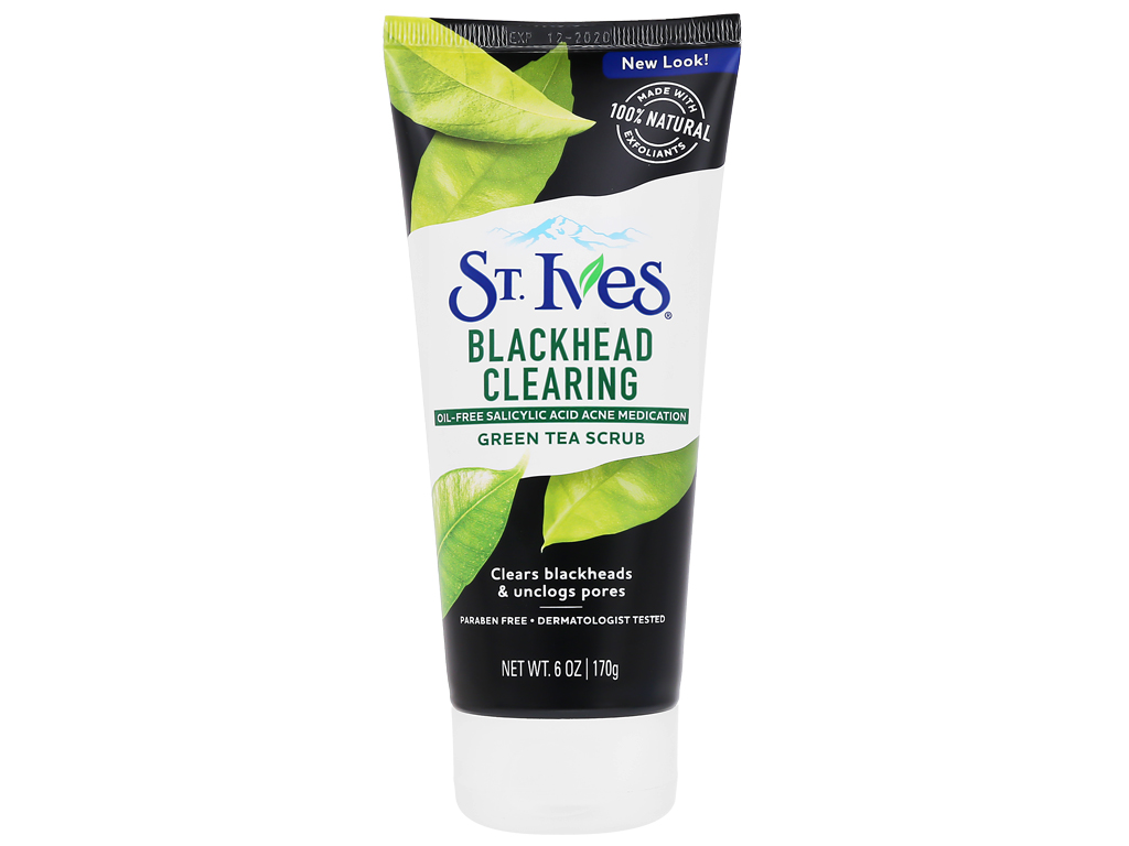 Sữa rửa mặt ngăn ngừa mụn St.Ives Trà xanh 170g- Đánh bay tế bào chết