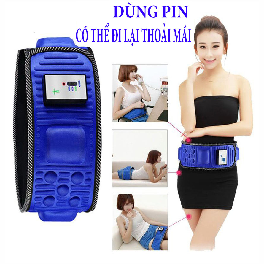 [HCM]( Loại xịn dùng pin ) Đai Massage bụng X5 - Máy Mát Xa Bụng Máy Tập Cơ Bụng Cao Cấp Đánh Tan Mỡ Bụng - Đai Massage Tan Mỡ Bụng Bảo Hành 1 Đổi 1 Toàn Quốc