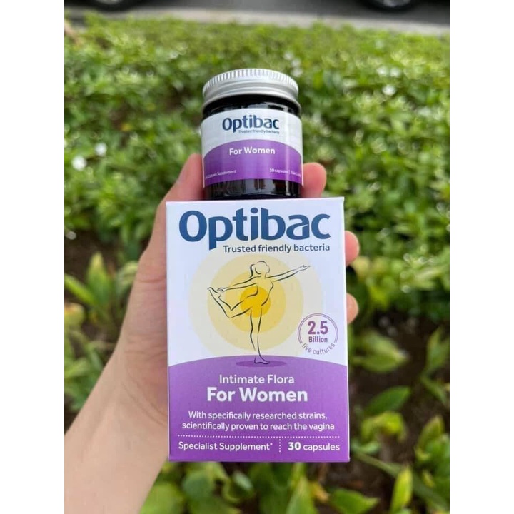 (Optibac Bầu) Men vi sinh Optibac Pregnancy bổ sung lợi khuẩn đường ruột hộp 30 viên