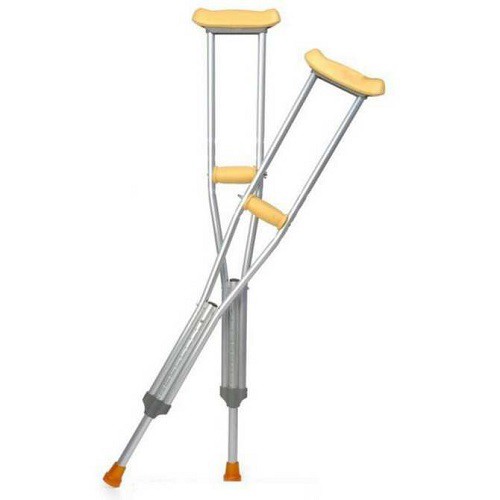 Nạng chống nách bằng hợp kim nhôm giá rẻ - 1 đôi, điều chỉnh độ cao