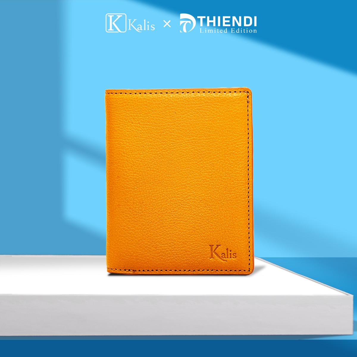 Ví mini da bò thật cao cấp hàng hiệu THIENDI Luxury bóp ví tiền da bò thật dáng đứng cho nam mini nhỏ gọn đựng thẻ nhiều ngăn cao cấp