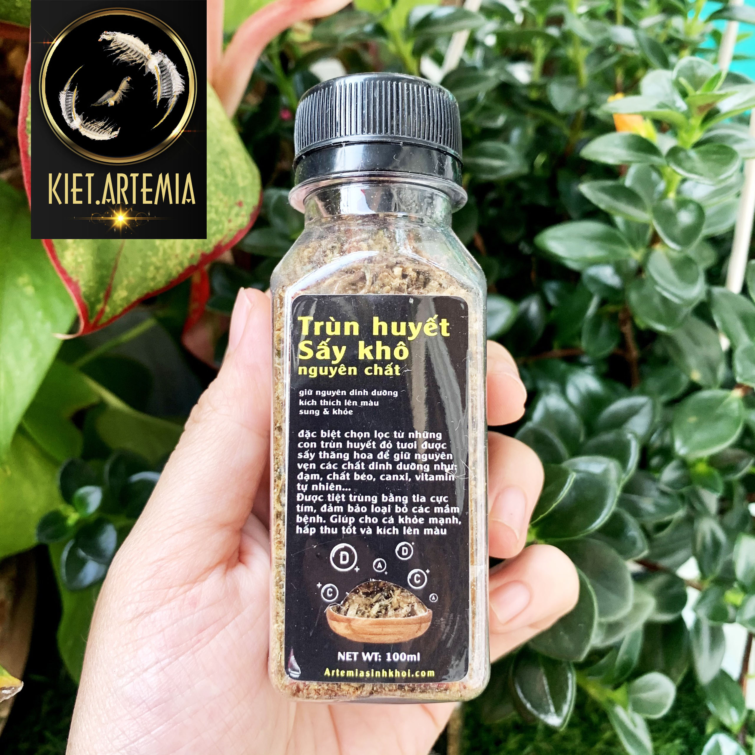 Thức ăn cá cảnh, trùng huyết, bobo cho cá - sấy khô tiện lợi, giàu dinh dưỡng