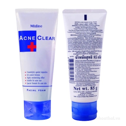 Sữa rửa mặt acne clear mistine thái lan