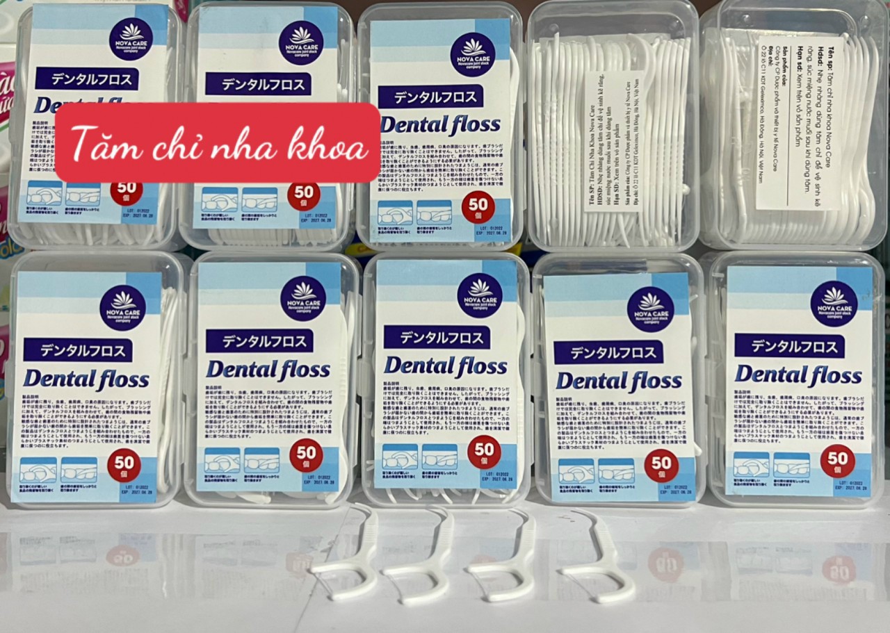 TĂM CHỈ NHA KHOA DENTAL FLOSS - HỘP 50 CÂY