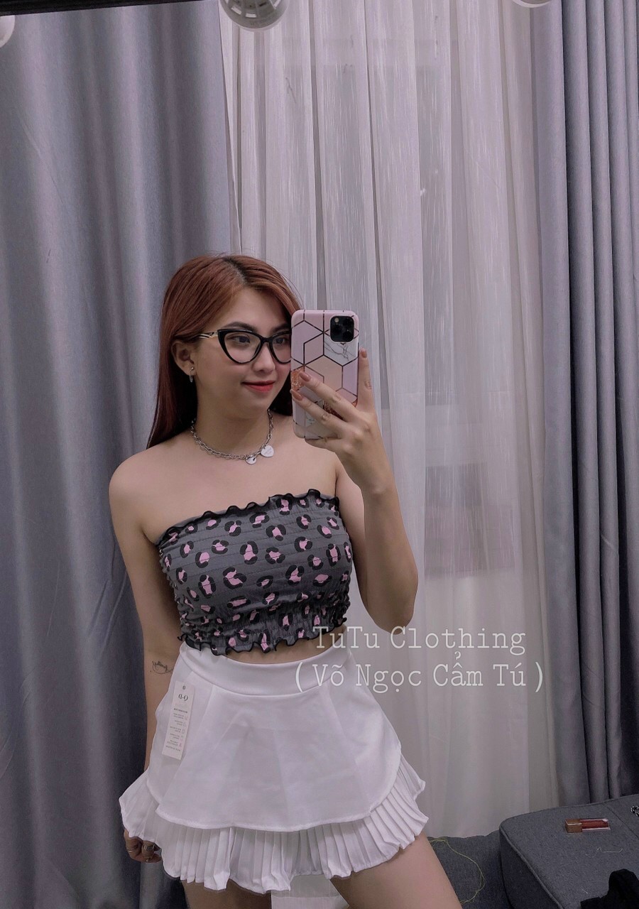 ÁO ỐNG NHÚN LOANG MÀU VÀ DA BEO SIÊU XINH CHẤT VẢI MỀM MỊN TẠO VẺ CÁ TÍNH NĂNG ĐỘNG