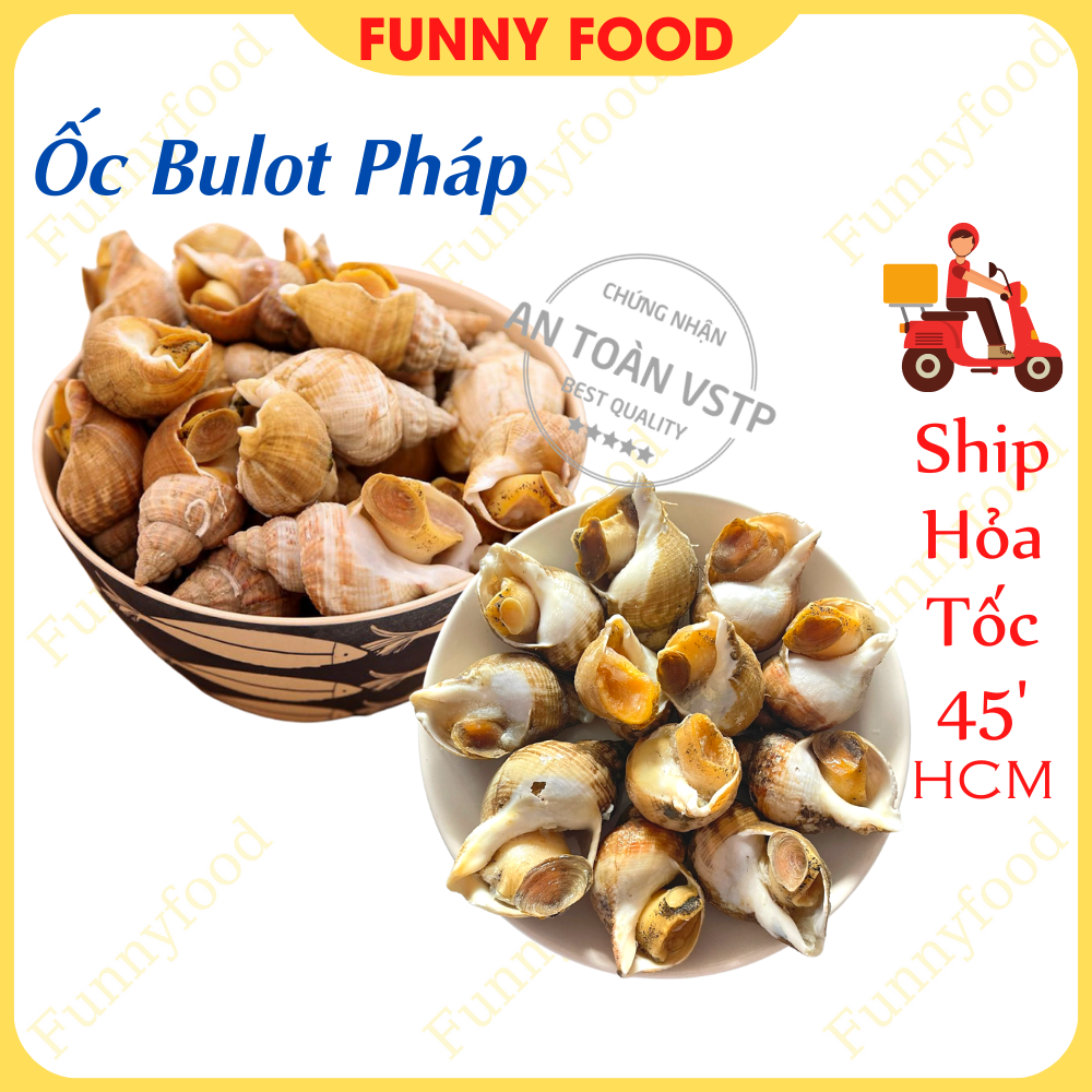 Ốc Bulot Pháp 500g– Ốc Bulot Nhập Khẩu – [Ship Hỏa Tốc HCM] – Funnyfood