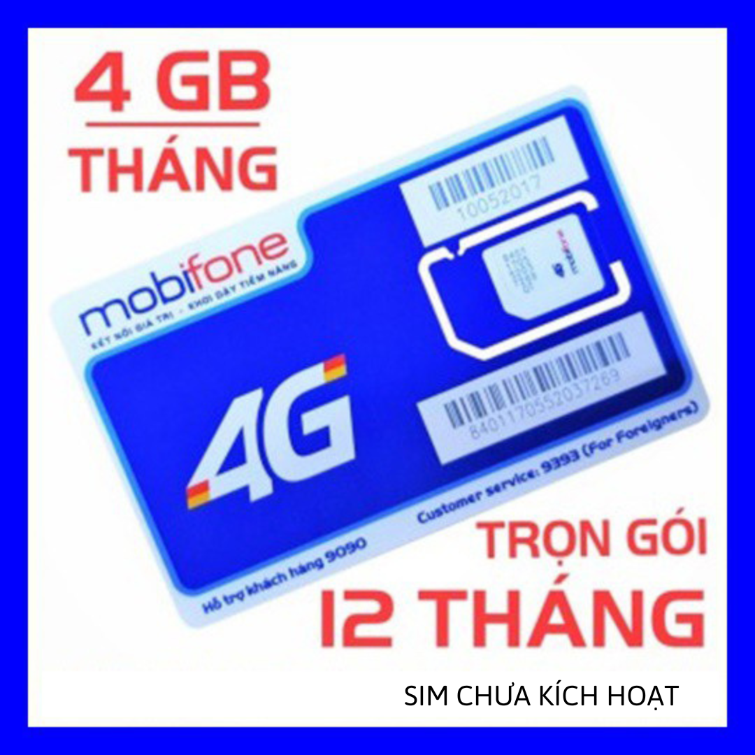 Freeship - chưa kích hoạt. sim 4g mobifone trọn gói 1 năm mdt250a/mdt350