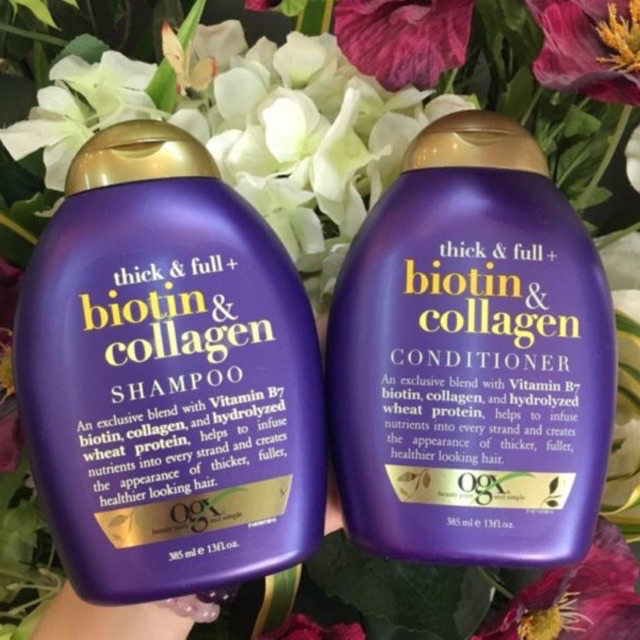 Dầu gội biotin dầu xã biotin combo gội xả biotin & collagen