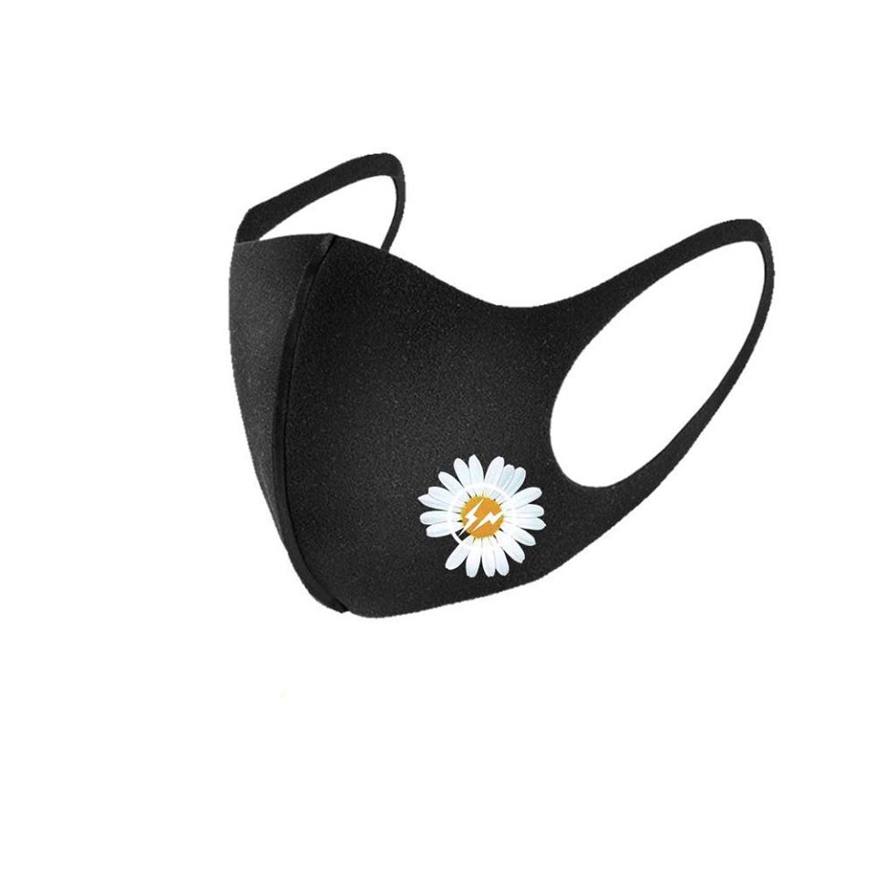 Bộ 5 cái Khẩu Trang Vải in hình Hoa Cúc kháng khuẩn, lọc bụi, mềm mịn, thoáng mát (có thể giặt tái sử dụng nhiều lần)