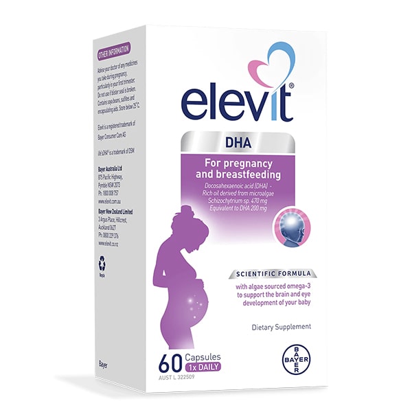[ Chính Hãng ] Elevit DHA - Viên uống bổ sung Elevit DHA For Pregnancy and Breastfeeding của Úc 60 viên