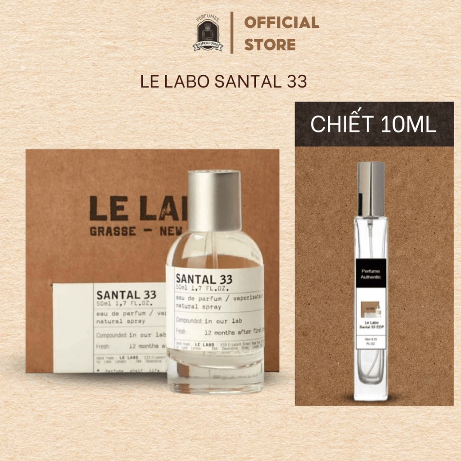 Nước hoa unisex chiết mini san.ta.l 33 edp mẫu thử 10ml