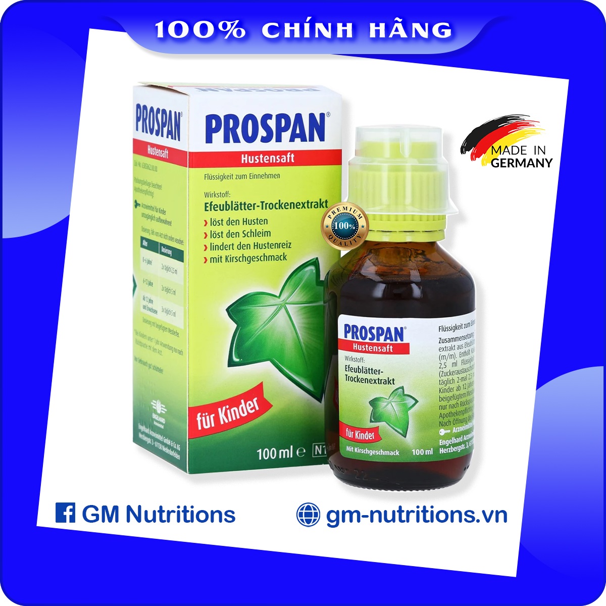 Siro ho Prospan chai 100ml