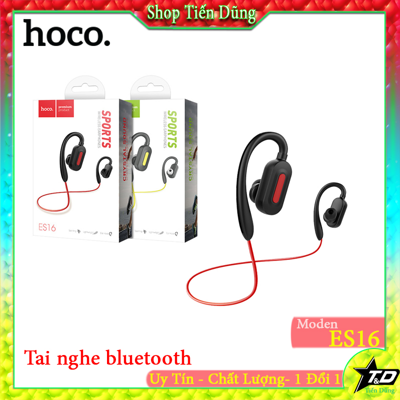 Tai Nghe Bluetooth Hoco ES16 Kiểu dáng quàng tai thể thao - Tai nghe không dây ES16 kết nối bluetooth với mọi điện thoại chống ổn chống thấm mồ hôi
