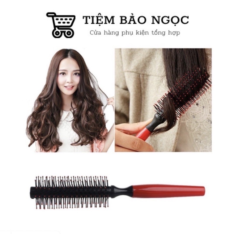 Lược tròn tạo nếp tóc uốn tóc xoăn