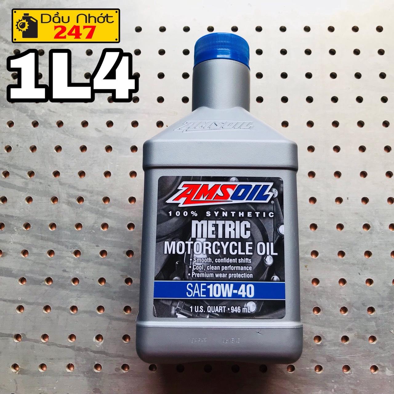 Combo 1L4 dầu nhớt Amsoil Metric 10w40