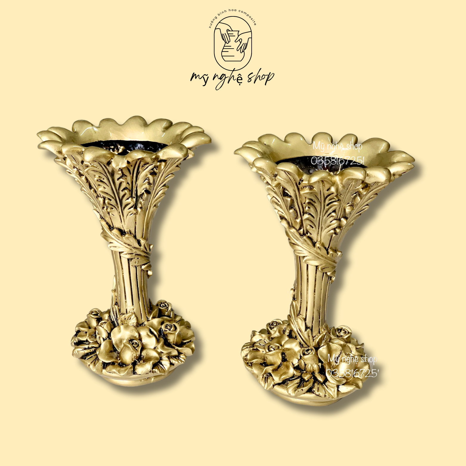 Bình hoa composite mã ly lá, bình cắm hoa, bình hoa decor, bình hoa chơi tết, bình hoa trang trí, Mỹ nghệ shop bình hoa cao cấp
